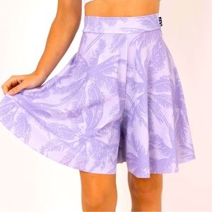 Dreamy Palms Purple Silky - Basketball Palazzo Short women’s size XL